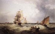 John ward of hull The Barque Columbia oil on canvas